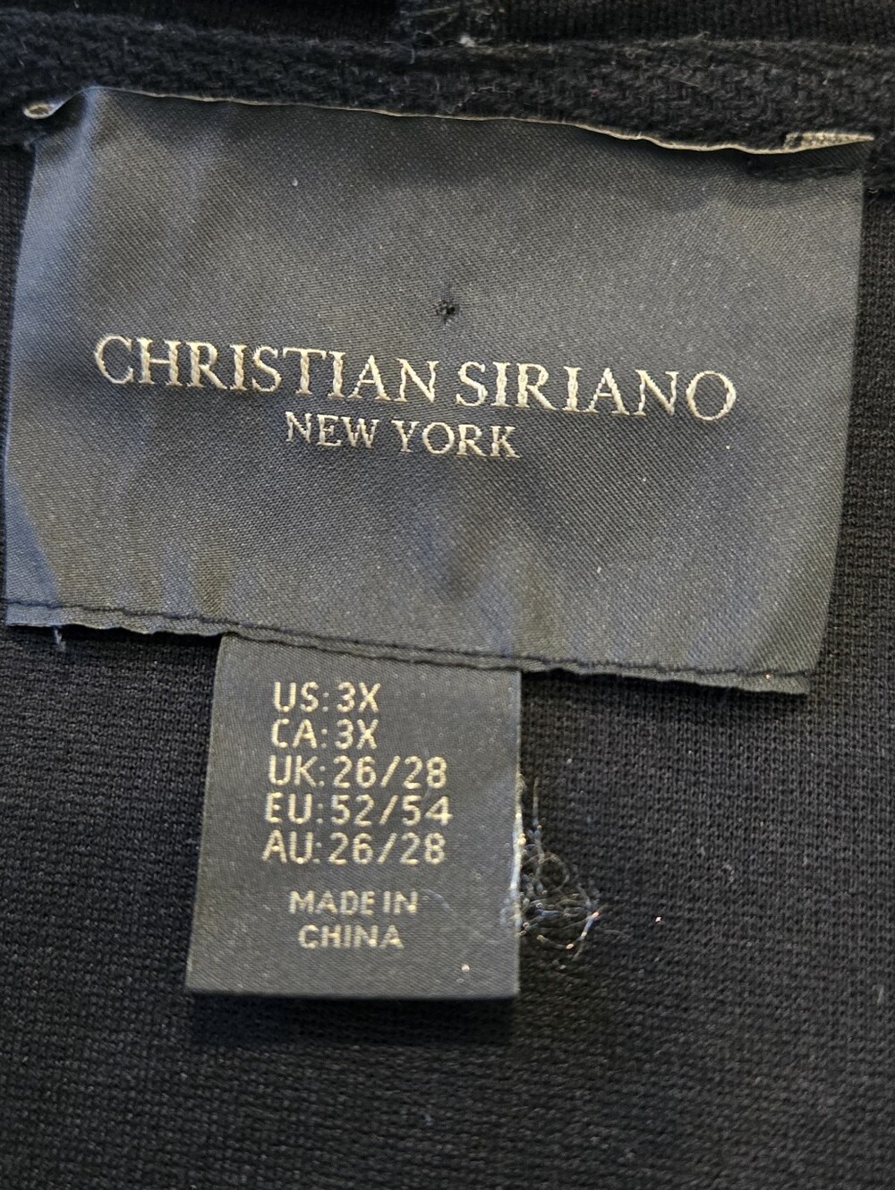 Christian Siriano Women's Black Hooded Button-Front swing Coat sz 3X - Picture 11 of 11